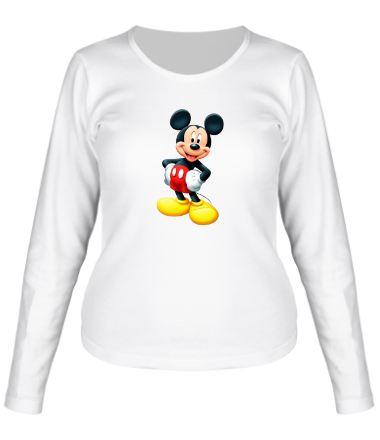 Женская футболка длинный рукав Mickey Mouse