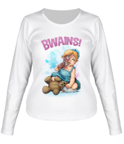 Женская футболка длинный рукав  Bwains фото