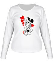Женская футболка длинный рукав Mini Mouse фото