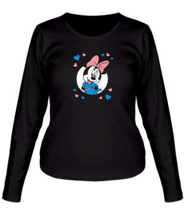 Женская футболка длинный рукав Mini Mouse