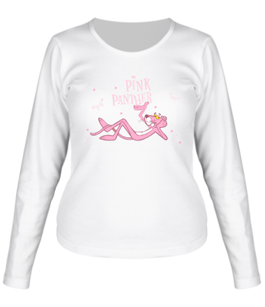 Женская футболка длинный рукав Pink Panther