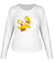 Женская футболка длинный рукав Simpsons фото