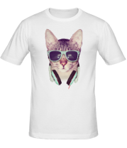 Мужская футболка Крутой кот фото