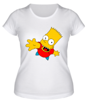 Женская футболка Симпсоны - Барт фото