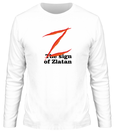 Мужская футболка длинный рукав Zlatan