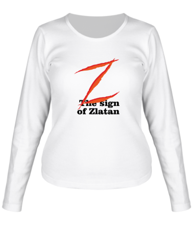 Женская футболка длинный рукав Zlatan