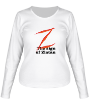 Женская футболка длинный рукав Zlatan фото