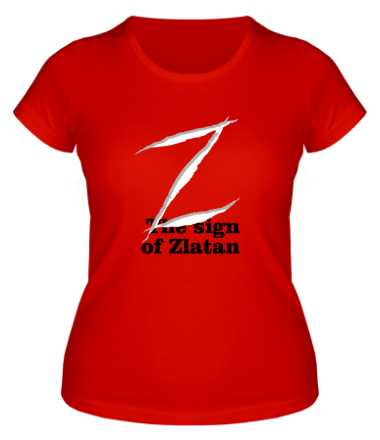 Женская футболка Zlatan