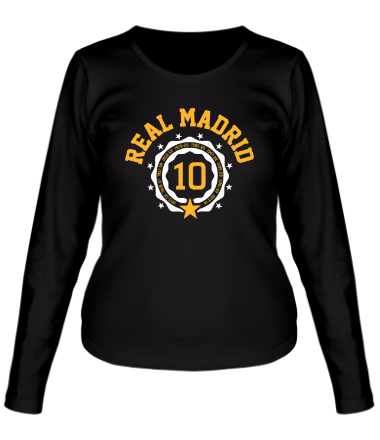 Женская футболка длинный рукав Real Madrid Collegiate
