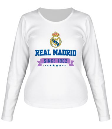 Женская футболка длинный рукав Реал Мадрид с 1902 года