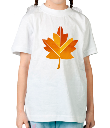 Детская футболка  Осенний лист