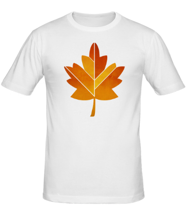 Мужская футболка  Осенний лист