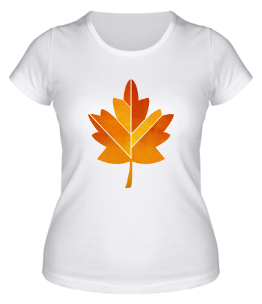 Женская футболка  Осенний лист