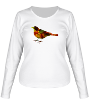 Женская футболка длинный рукав Осенния птица фото