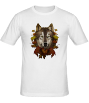 Мужская футболка Осенний Волк фото