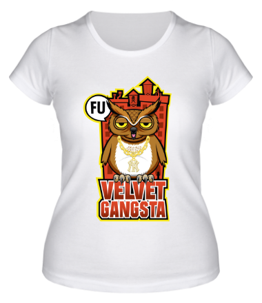 Женская футболка Owl gangsta