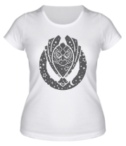 Женская футболка Звездная сова серый фото