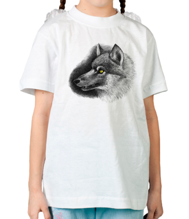 Детская футболка Одинокий волк