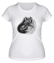 Женская футболка Одинокий волк фото