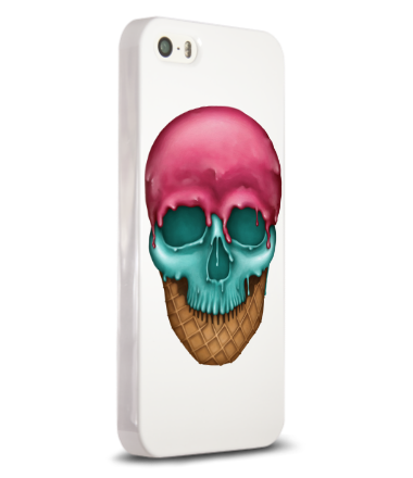 Чехол для iPhone Skull Icecream 