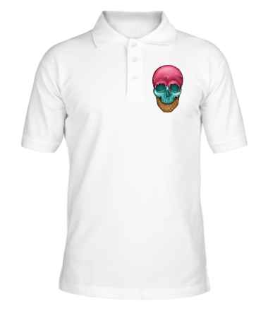 Мужская футболка поло Skull Icecream 