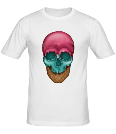 Мужская футболка Skull Icecream 