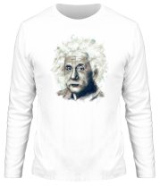 Мужская футболка длинный рукав Альберт Эйнштейн фото