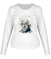 Женская футболка длинный рукав Альберт Эйнштейн фото