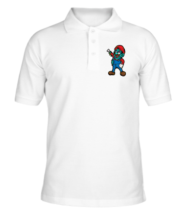 Мужская футболка поло Зомби Марио