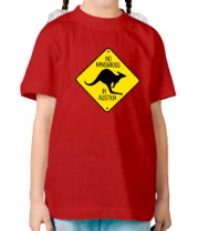 Детская футболка Нет кенгуру в Австрии фото