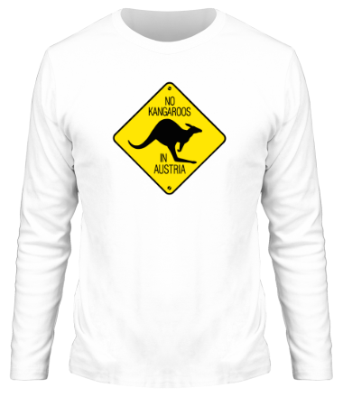 Мужская футболка длинный рукав Нет кенгуру в Австрии