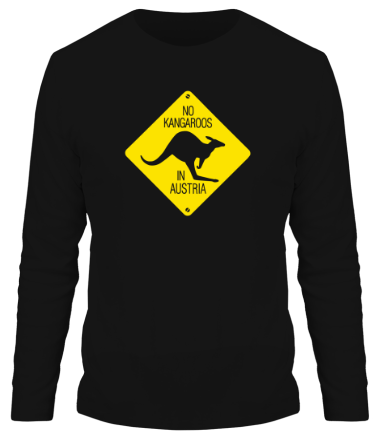 Мужская футболка длинный рукав Нет кенгуру в Австрии