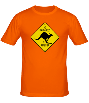 Мужская футболка Нет кенгуру в Австрии