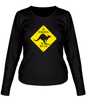 Женская футболка длинный рукав Нет кенгуру в Австрии фото