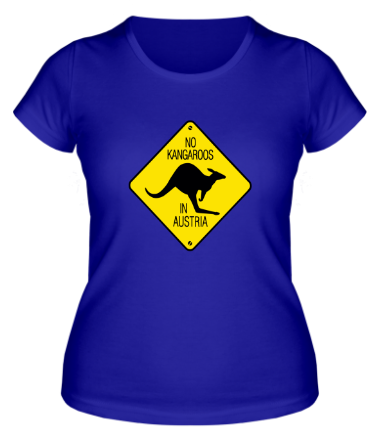 Женская футболка Нет кенгуру в Австрии