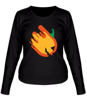 Женская футболка длинный рукав Дьявольски плод фото