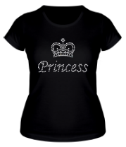 Женская футболка Принцесса (со стразами)