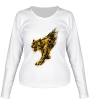 Женская футболка длинный рукав Леопард фото