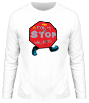 Мужская футболка длинный рукав Dont Stop Walking фото
