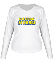 Женская футболка длинный рукав Dr. Strange Logo фото