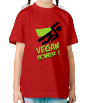 Детская футболка Веган супергерой фото