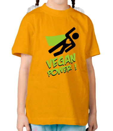 Детская футболка Веган супергерой