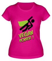 Женская футболка Веган супергерой фото