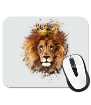 Коврик для мыши Лев в короне фото