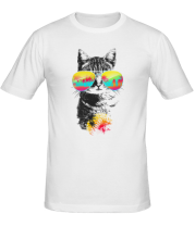 Мужская футболка Пляжный кот