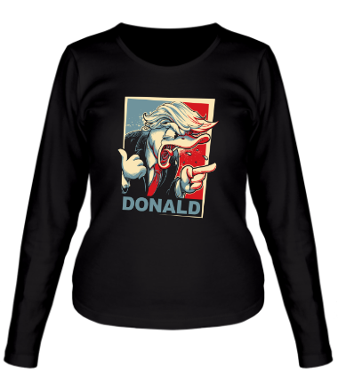 Женская футболка длинный рукав Donald