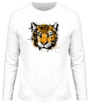 Мужская футболка длинный рукав Тигр фото