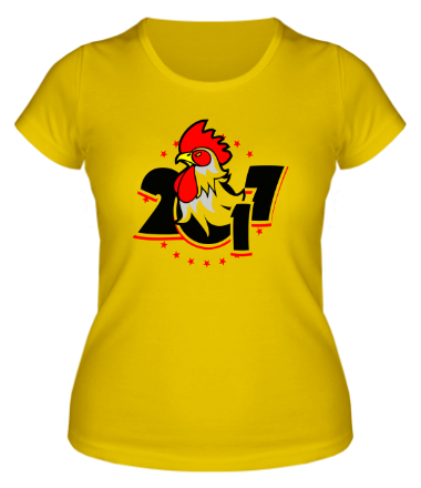 Женская футболка Огненный петух 2017