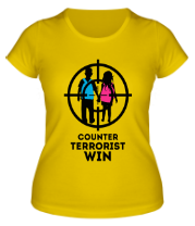 Женская футболка Сounter terrorist win фото