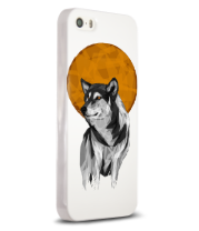 Чехол для iPhone Геометрический Волк фото